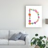 Trademark Fine Art Farida Zaman 'Floral Alphabet Letter Iv' Canvas Art, 24x32 WAP10135-C2432GG